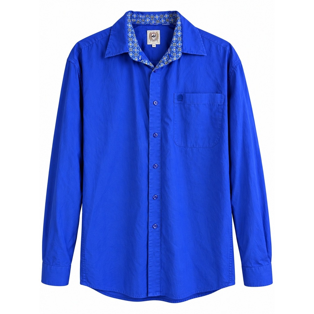 Cinch Men's Blue Long Sleeve Western Button Up Shirt Size M Cowboy